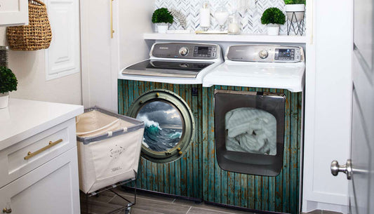A Seamless Solution: Covering Your Washer and Dryer with KUDU Magnets or KUDU Vinyl Covers