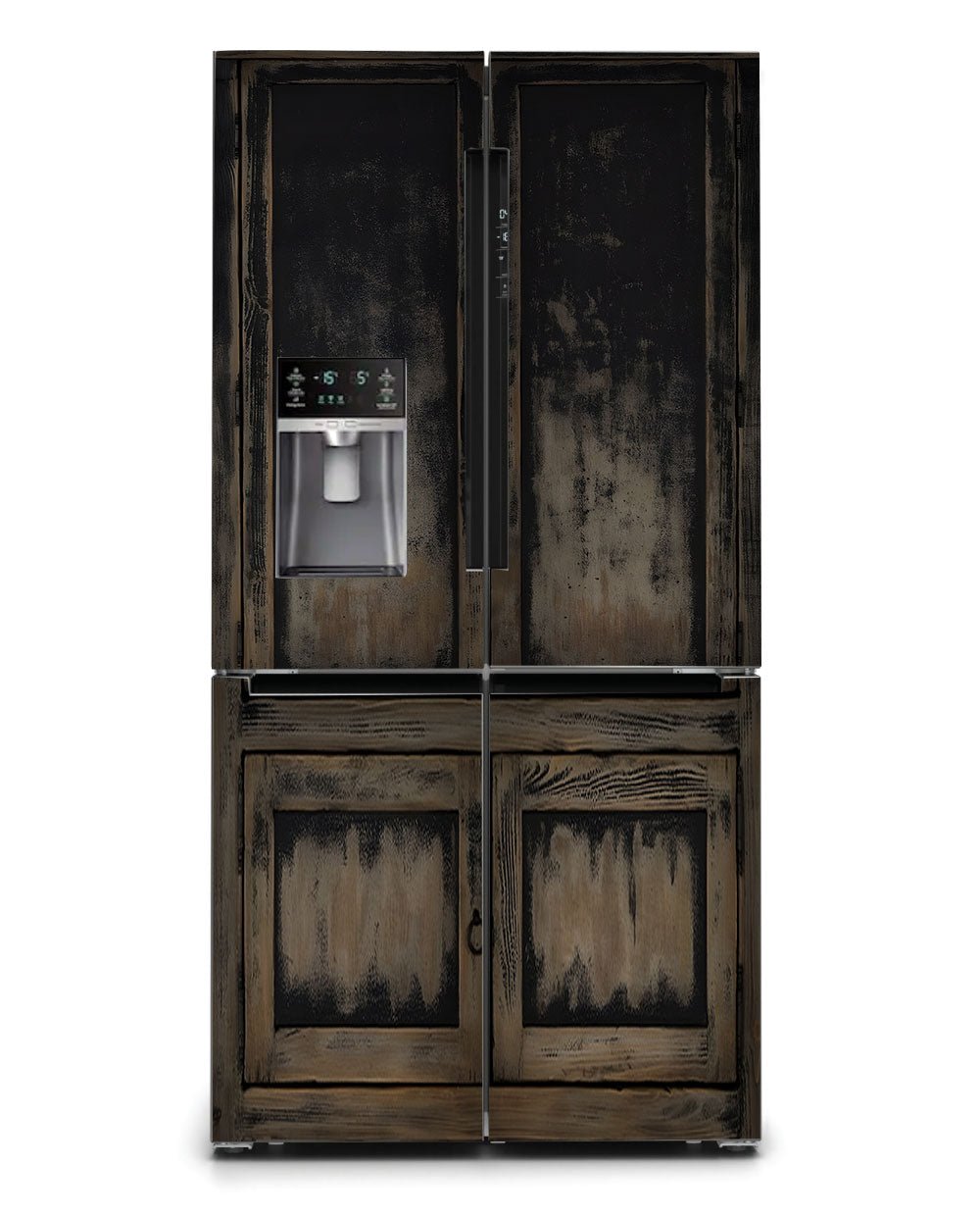 Black distressed cupboard