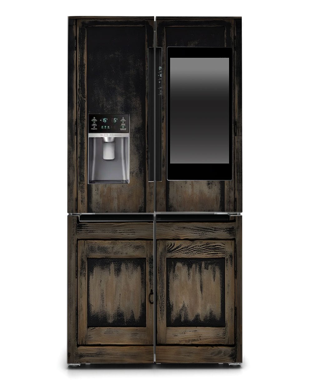 Black distressed cupboard
