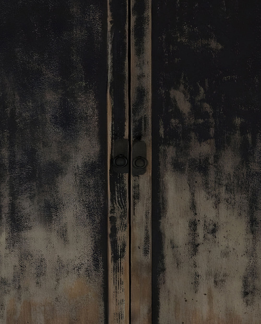 Black distressed cupboard