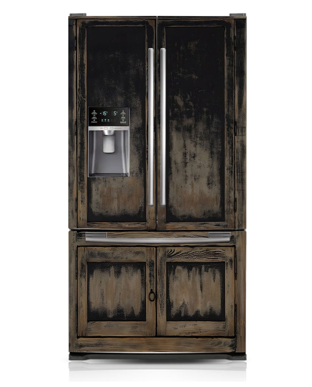 Black distressed cupboard