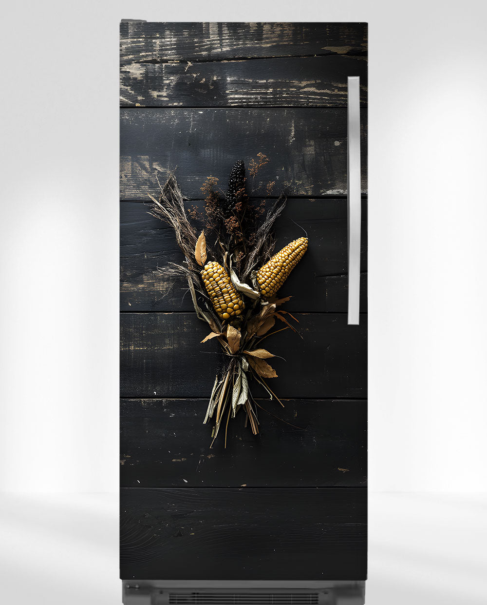 Black wood with corn