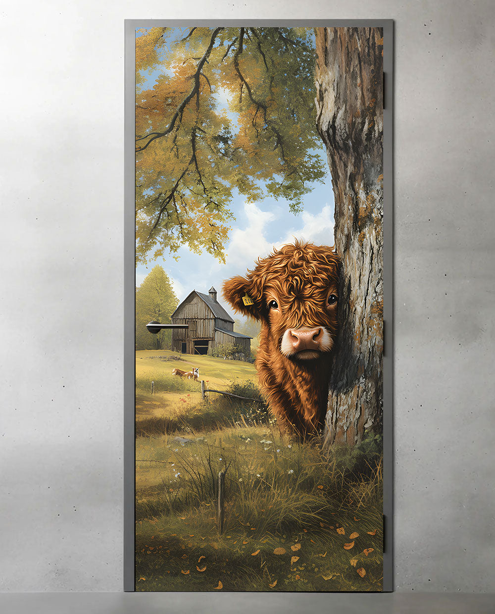 Highland calf illustration
