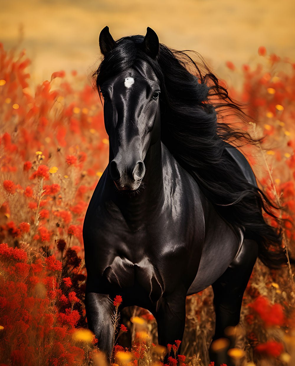 Black Arabian Horse