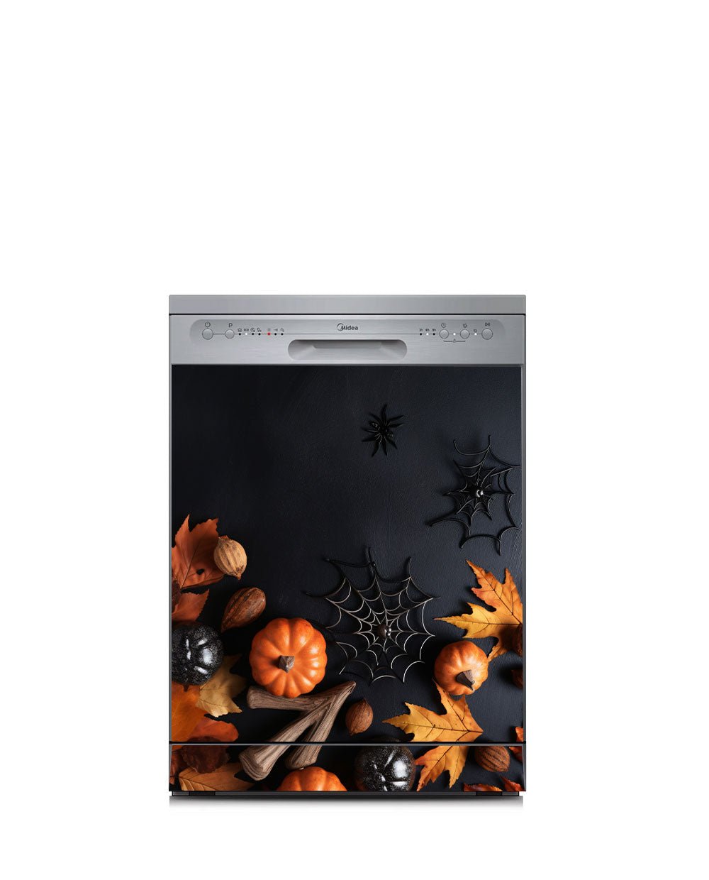 Black Pumpkins and Spiders