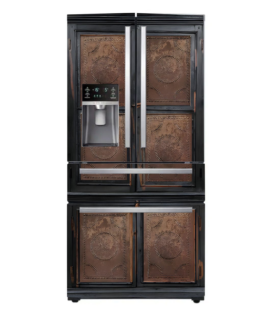 Copper black pie safe