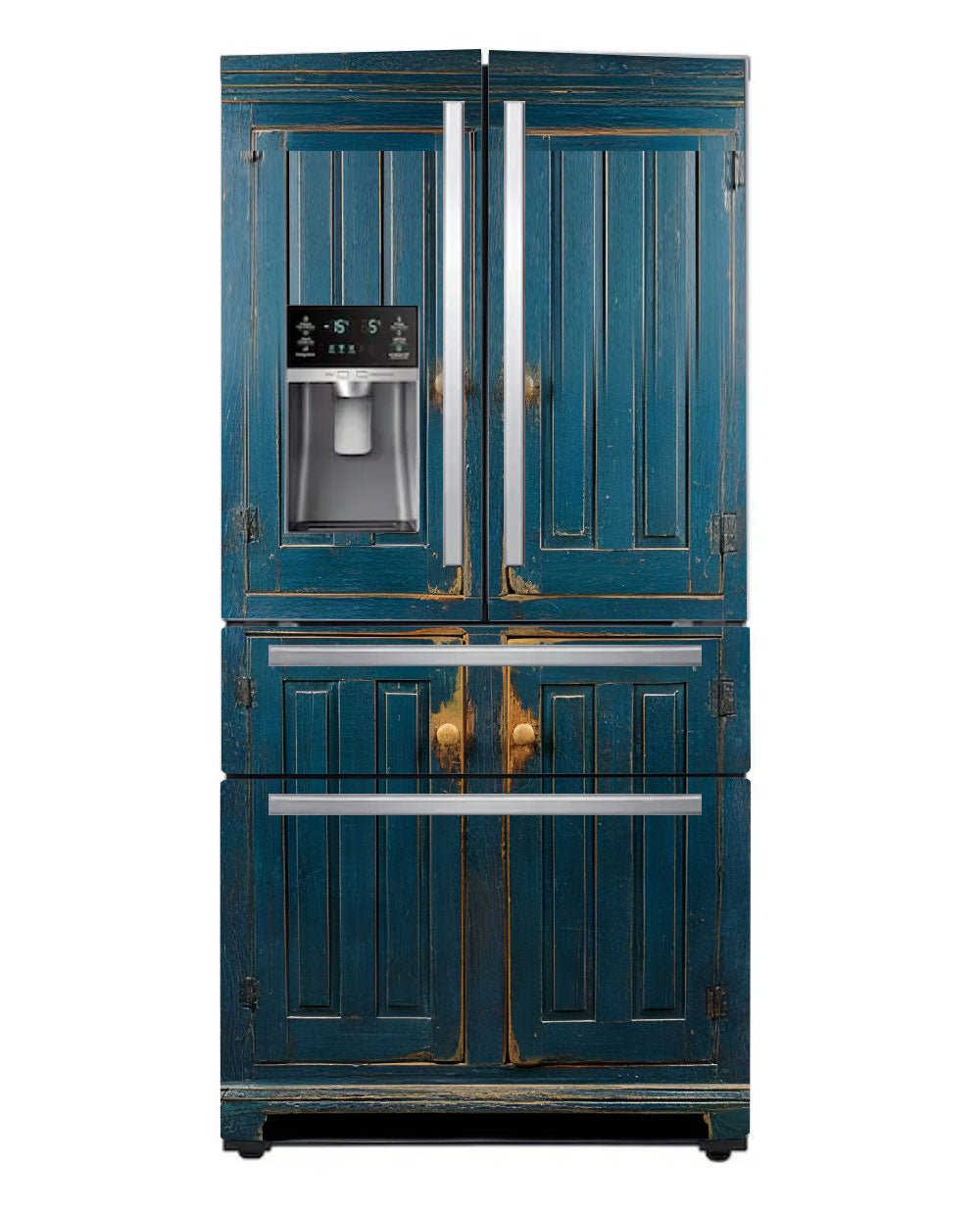 Blue primitive cabinet