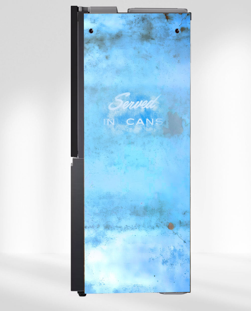 Blue vending machine