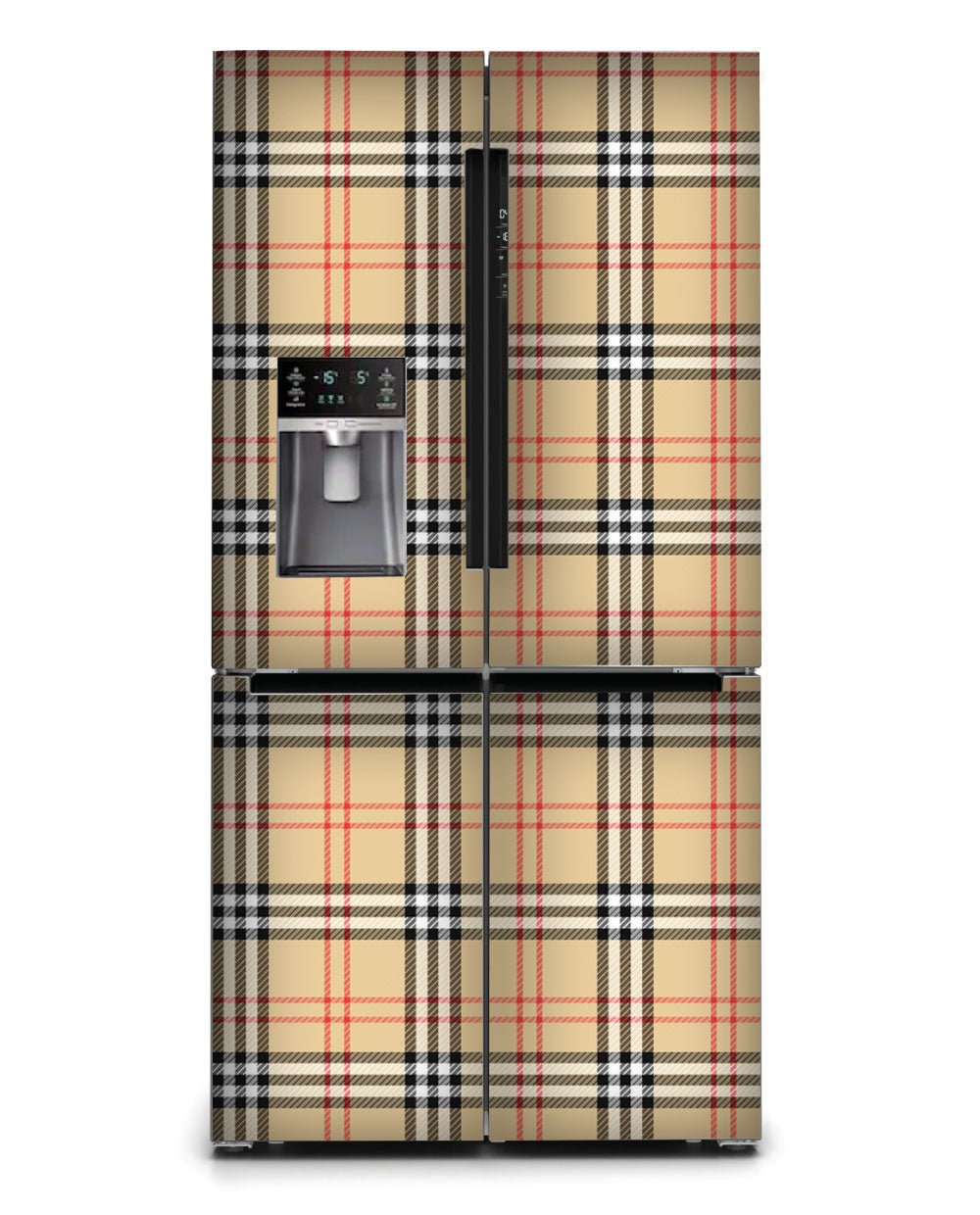 Classic British Plaid Fridge Wrap