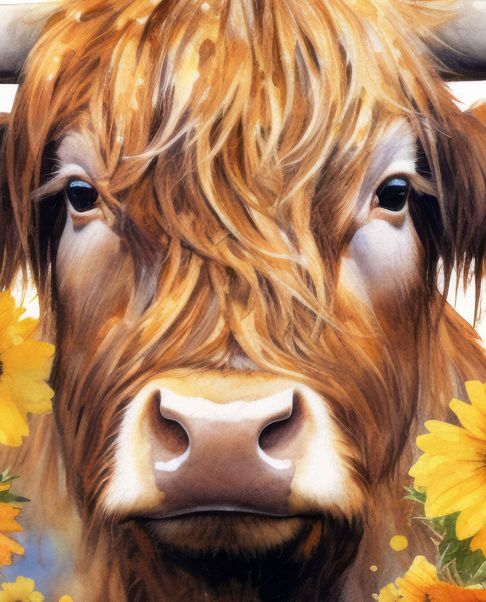 Highland Cow full cover magnet – KUDUmagnets