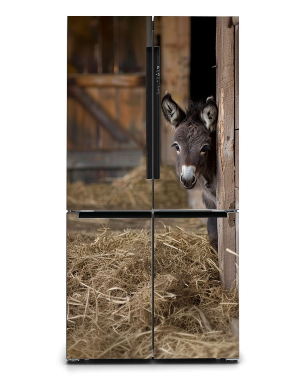 Donkey in the barn