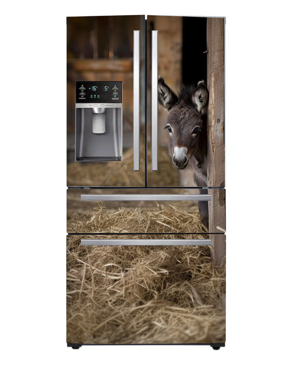 Donkey in the barn