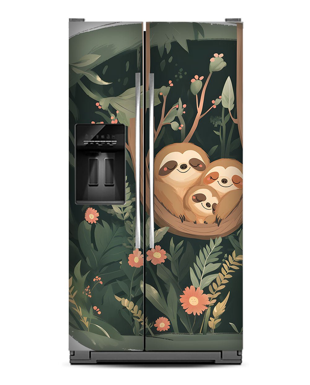 Sloth family illustration