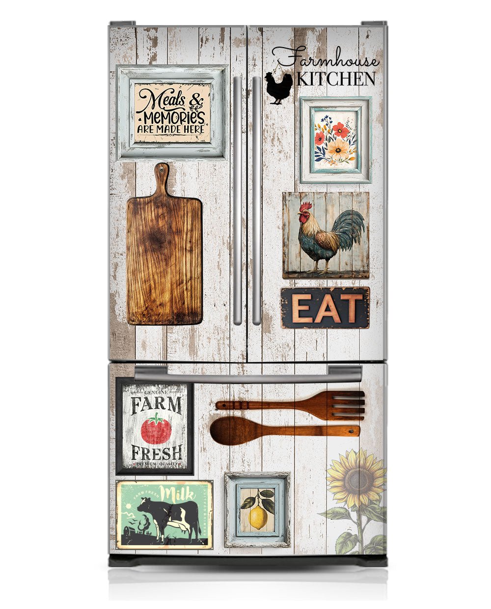 Rustic Farmhouse magnetic fridge wrap – KUDUmagnets
