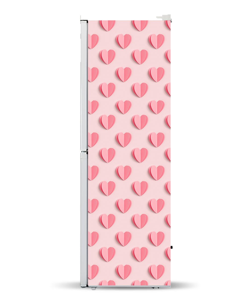 Hearts on light pink