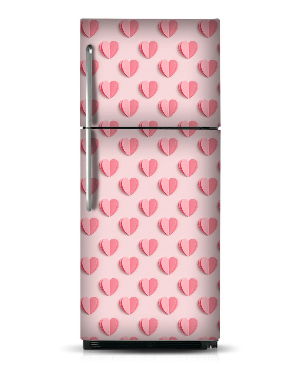 Hearts on light pink