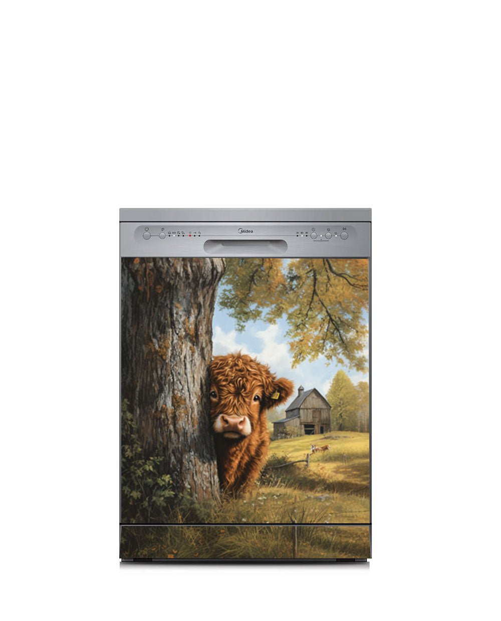 Highland calf illustration
