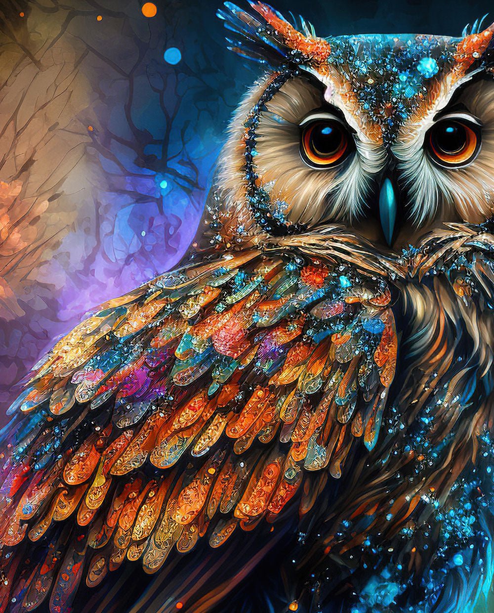 Magical owl Illustration