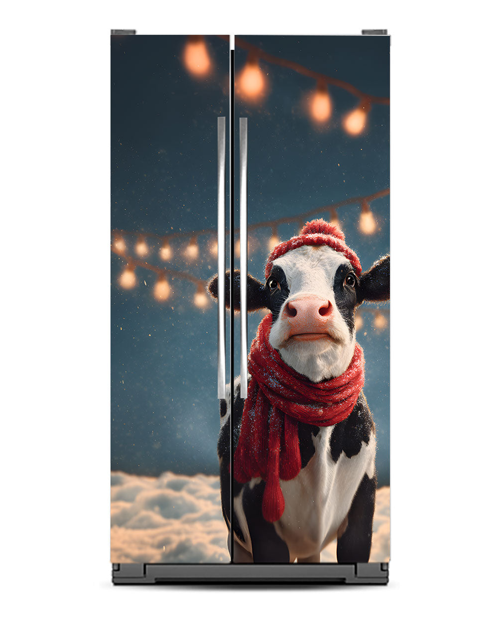 Jolly cow with a scarf