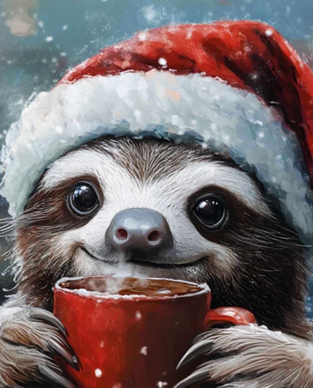 Christmas sloth