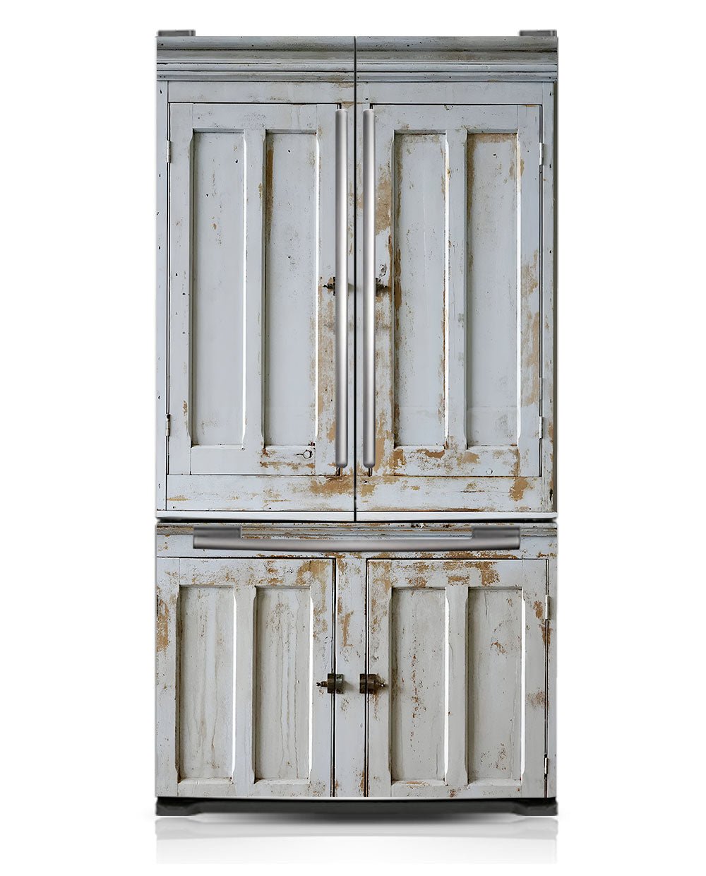 White primitive cabinet