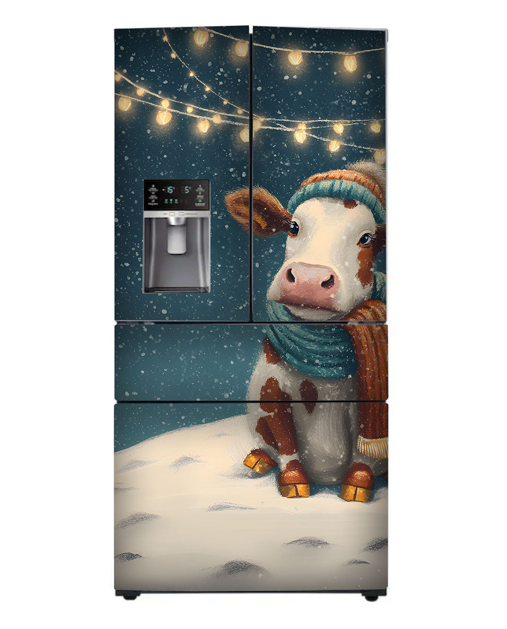 Cozy Cow, Snowy Glow