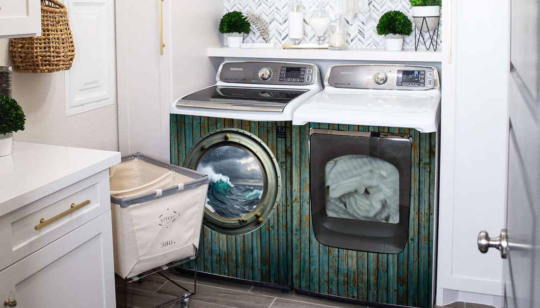 Una solución perfecta: cubrir su lavadora y secadora con imanes