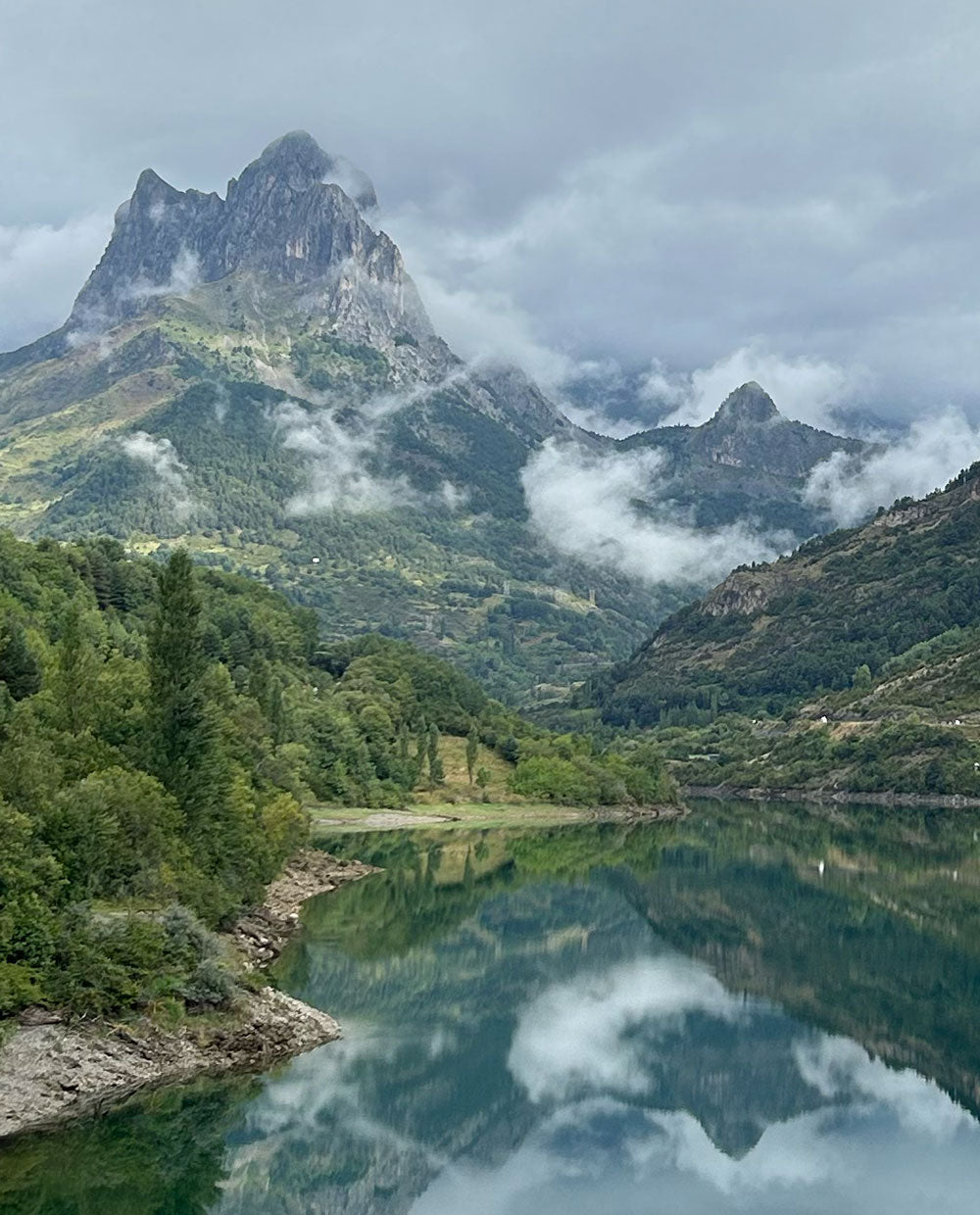 Mountain Reflecting in Lake