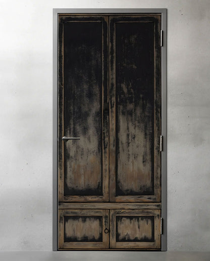 Black distressed cupboard