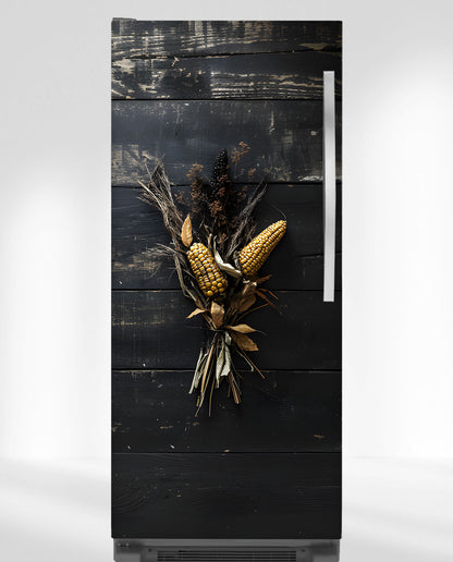 Black wood with corn