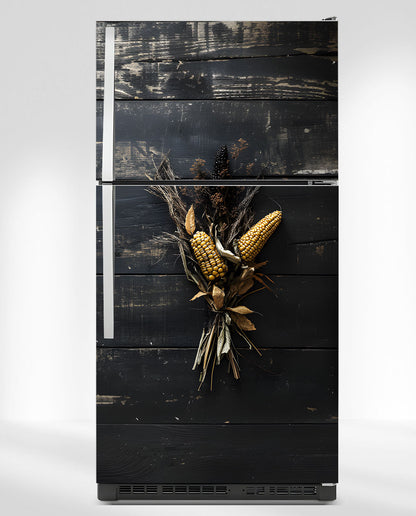 Black wood with corn