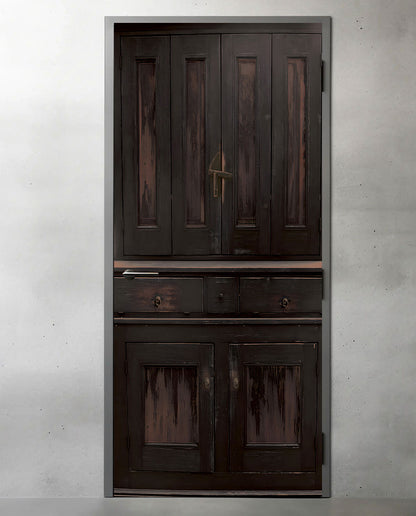 Brown cupboard