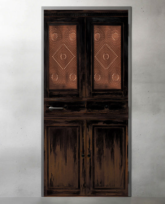 Copper Brown Pie Safe