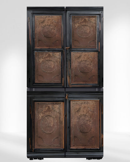 Copper black pie safe