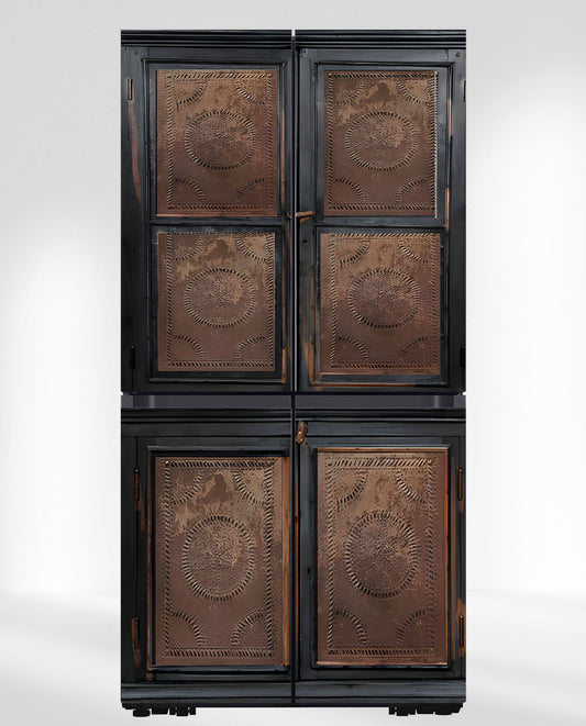 Copper black pie safe
