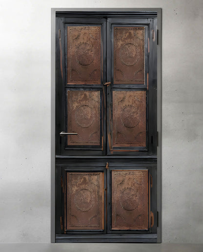 Copper black pie safe