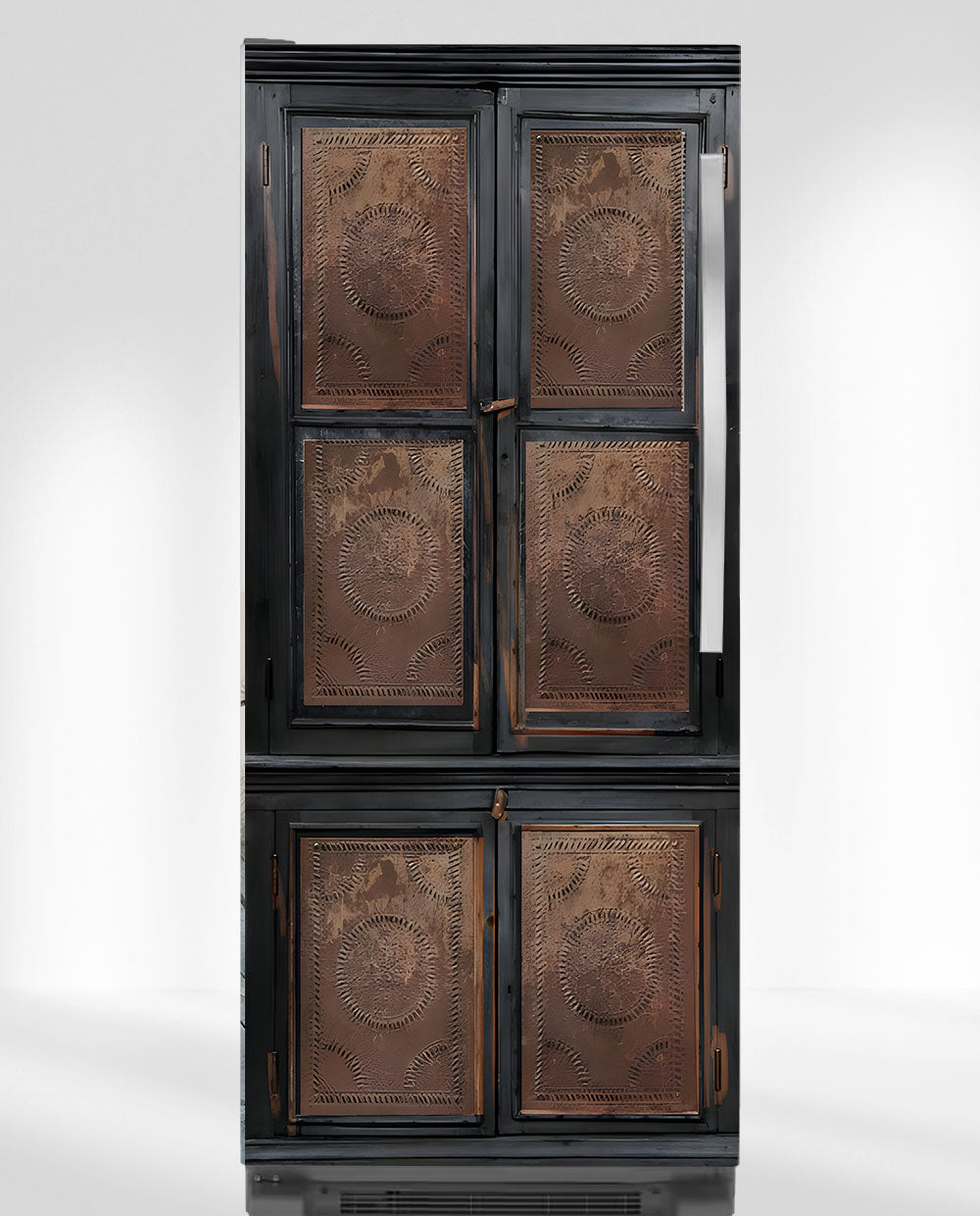 Copper black pie safe