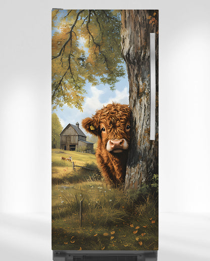 Highland calf illustration