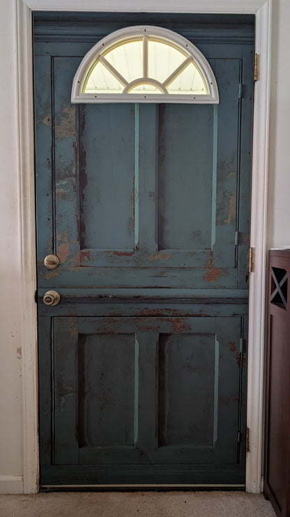 Green primitive cabinet "Lisa"