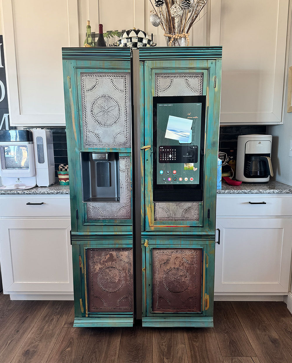 Aqua Pie safe primitive