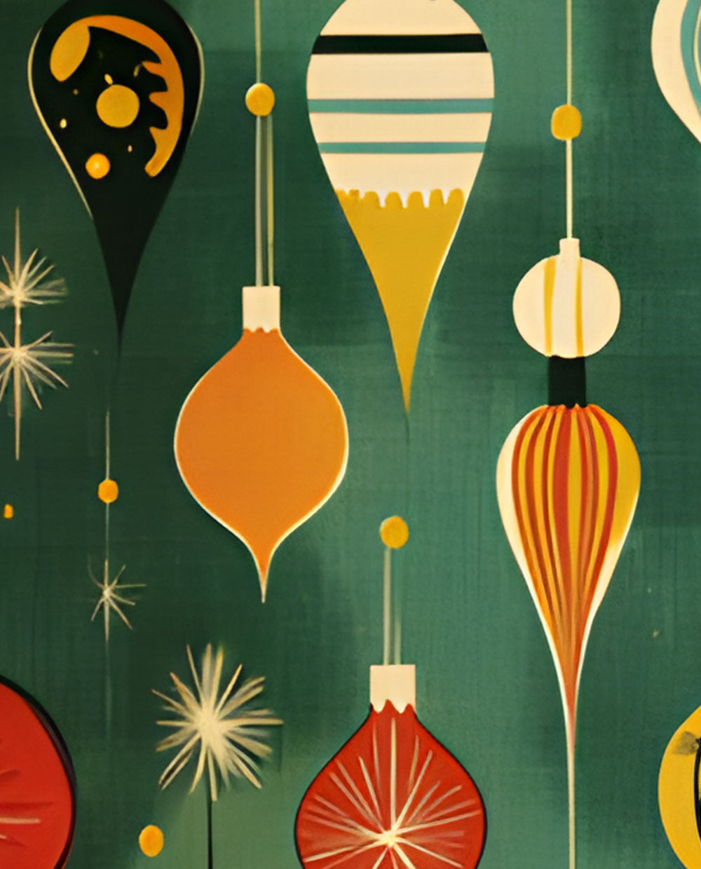 Atomic Christmas pattern