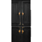 Black primitive cabinet