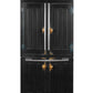 Black primitive cabinet