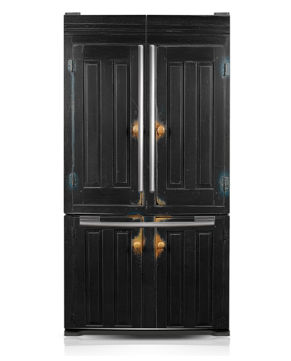 Black primitive cabinet