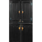 Black primitive cabinet