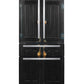 Black primitive cabinet