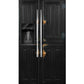 Black primitive cabinet