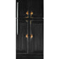 Black primitive cabinet