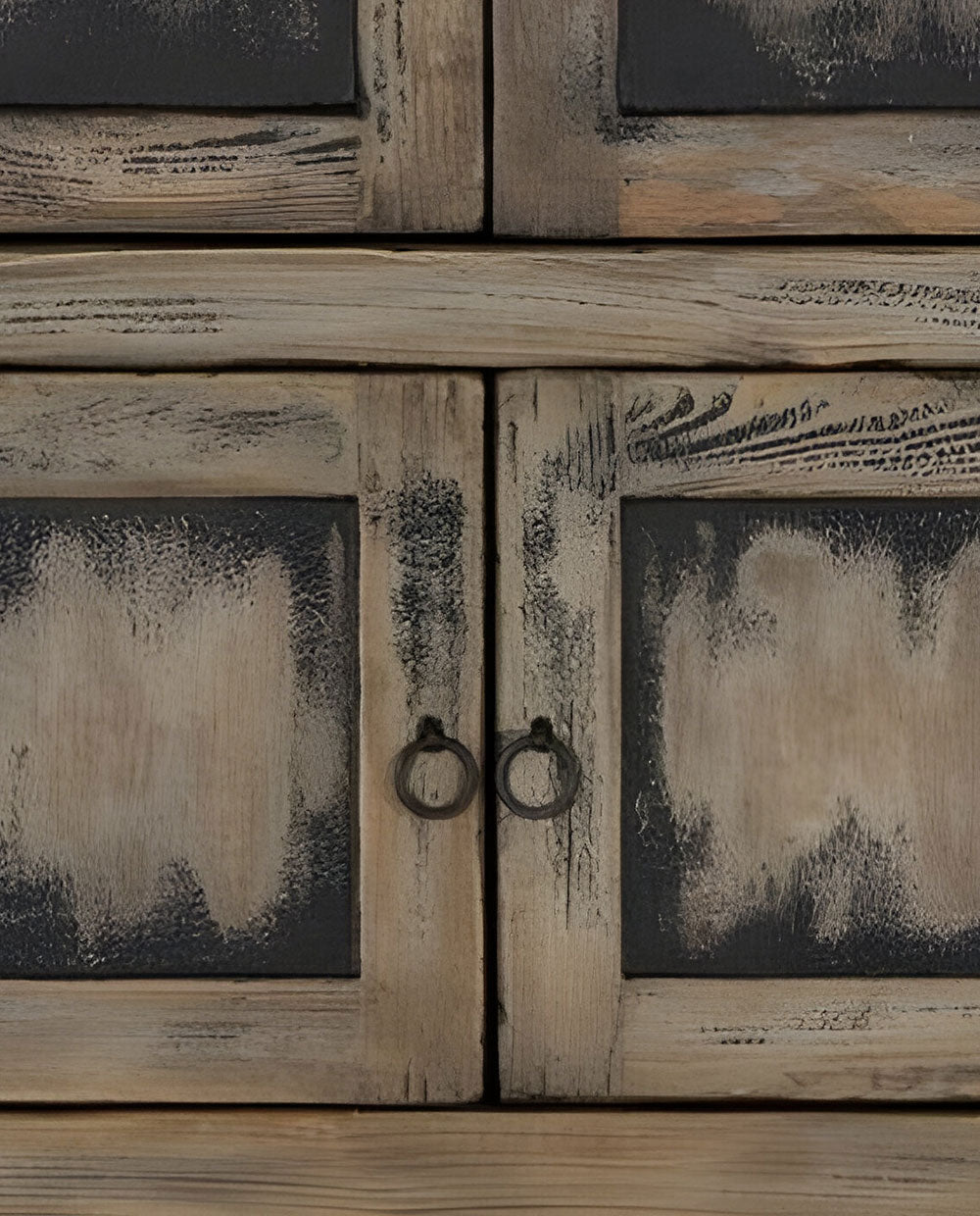 Black distressed cupboard