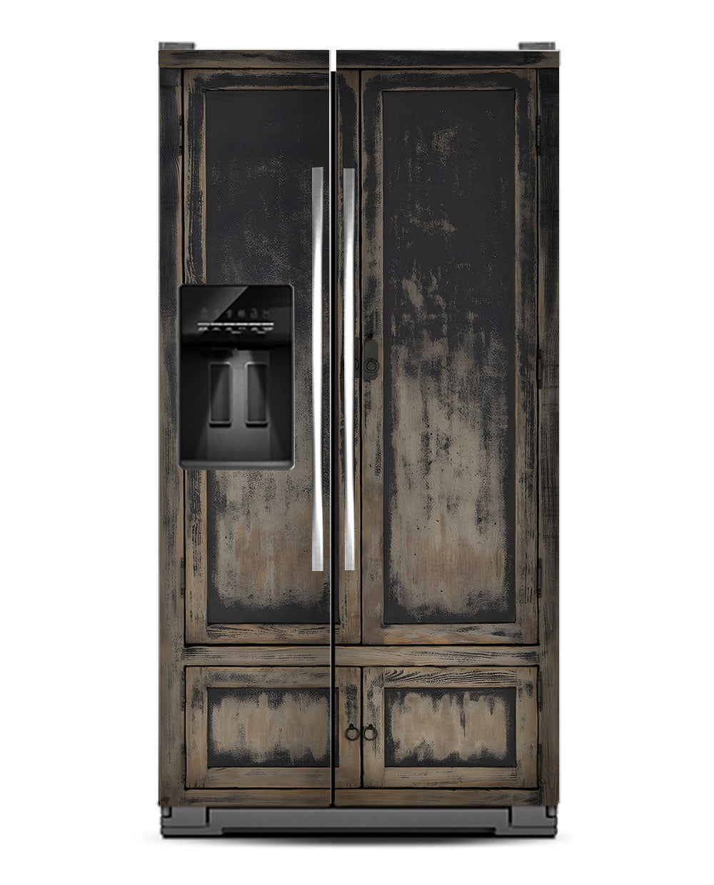 Black distressed cupboard